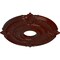 Ekena Millwork Attica Ceiling Medallion (Fits Canopies up to 5"), 18"OD x 4"ID x 5/8"P, Brushed Mahogany CM18ATBMF - alternate 2